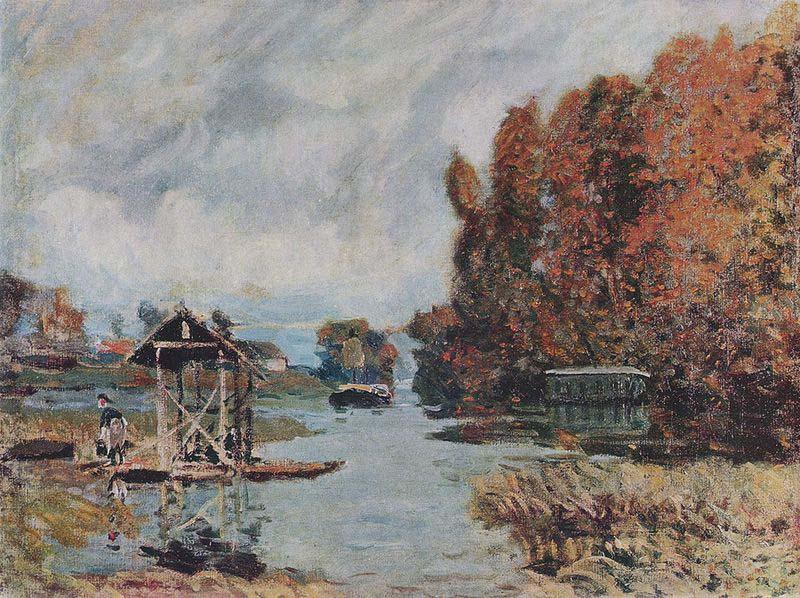 Alfred Sisley Wascherinnen von Bougival oil painting image